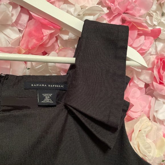 Banana Republic Dark Grey Sasha Sheath Dress Sz 6P - Picture 3 of 5